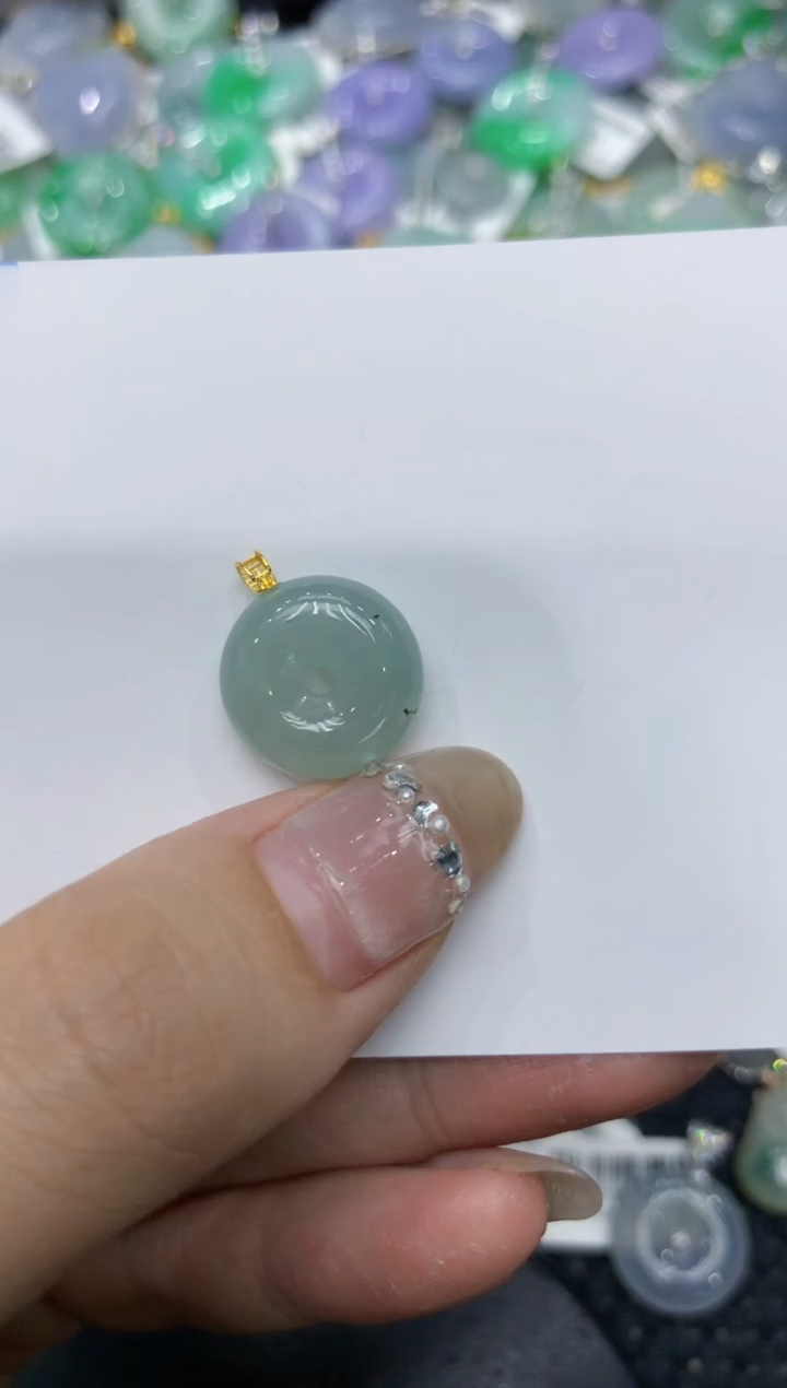 【闪购商品】翡翠颈饰18K金镶嵌 222222222