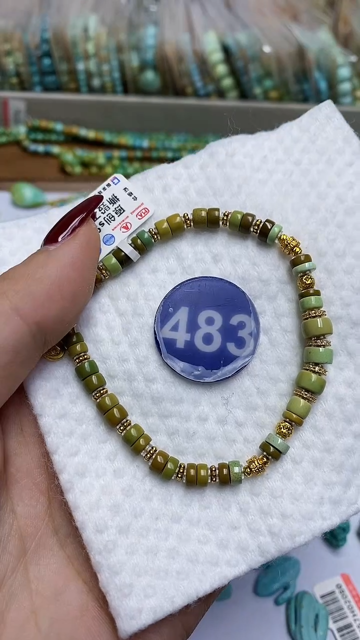 【闪购商品】绿松石手链银S925镶嵌483