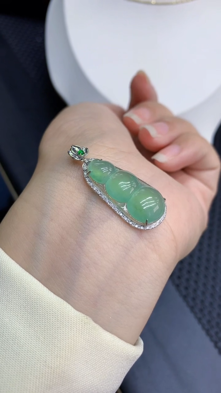 【闪购商品】翡翠颈饰18K金镶嵌            8