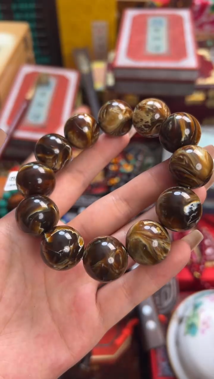 瓷片--------瓷---------根珀手串