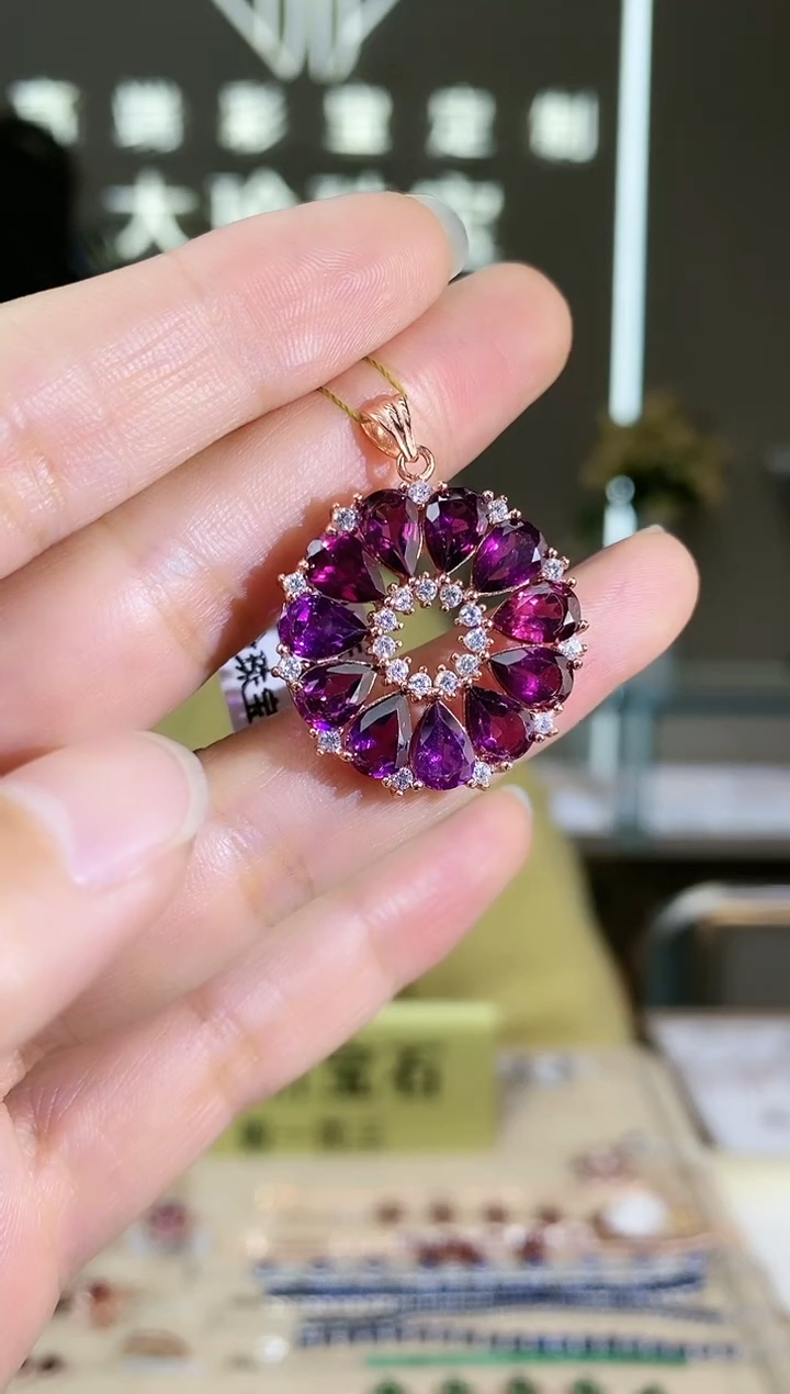 【闪购商品】水晶颈饰银S925镶嵌颈饰