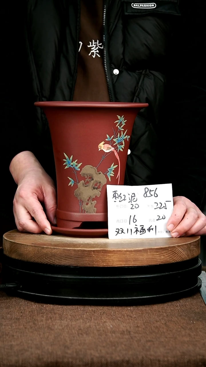 紫砂花盆花卉园艺856+Z