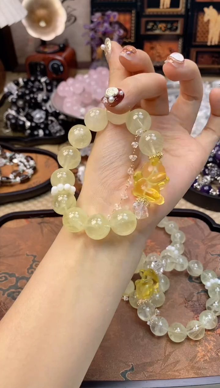 【闪购商品】黄晶手链未镶嵌6015手串