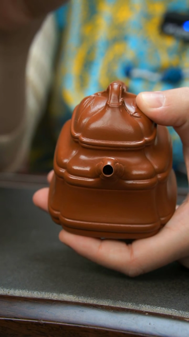 【闪购商品】紫砂茶壶朱泥竹鼎壶