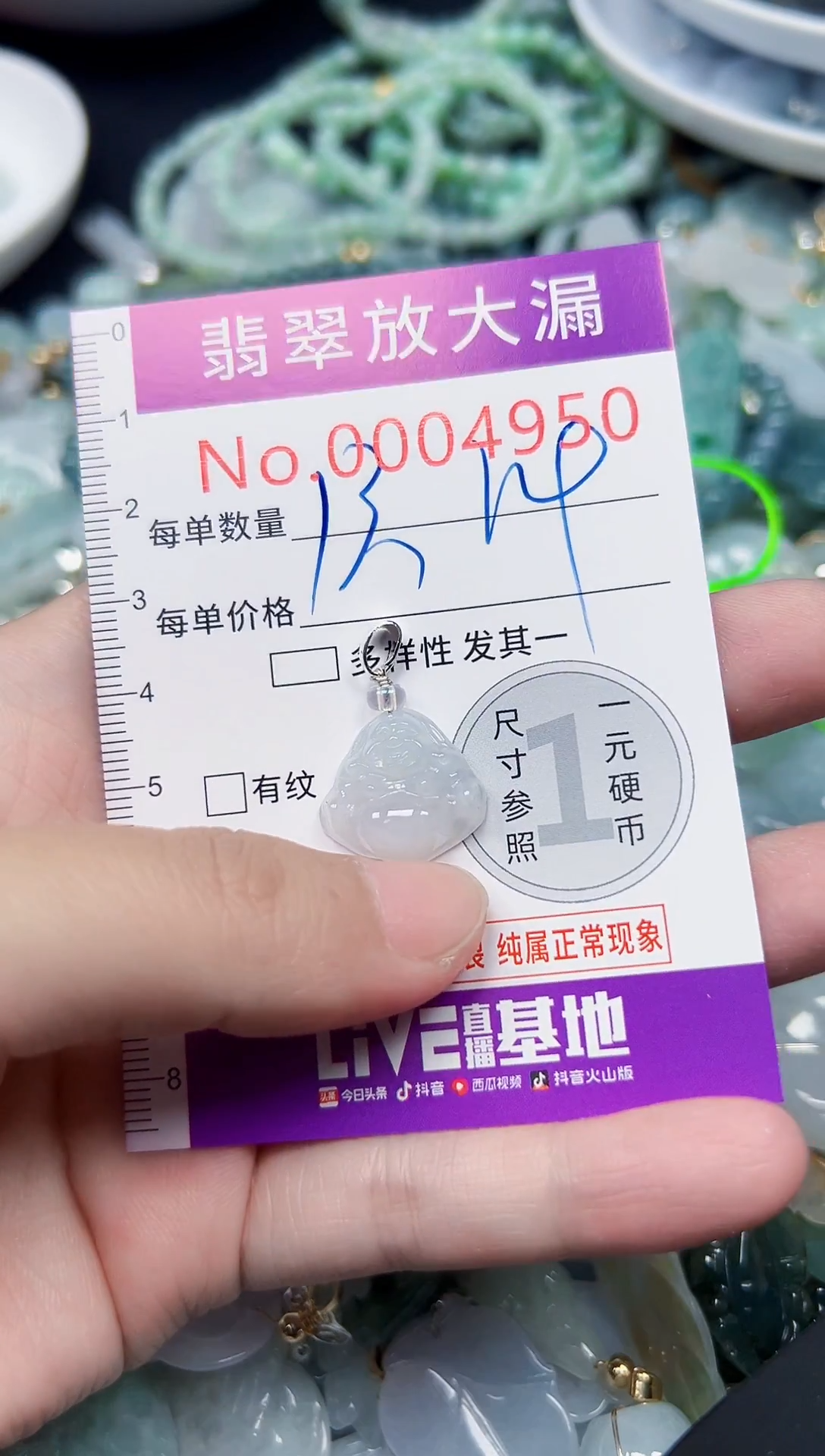 颈饰未镶嵌翡翠4950