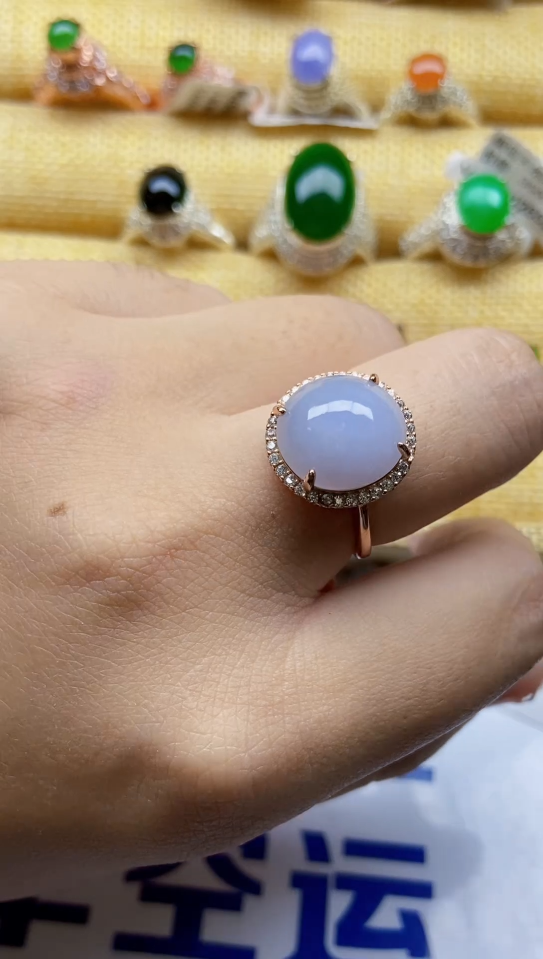 【闪购商品】翡翠戒指银S925镶嵌0000