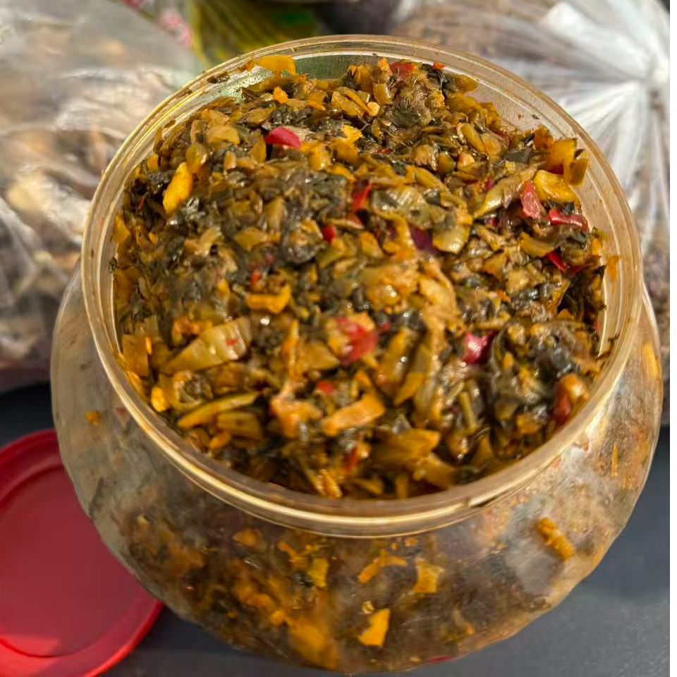 武当山珍郧阳特产大叶腊菜酸菜即食下饭菜可拌饭拌面