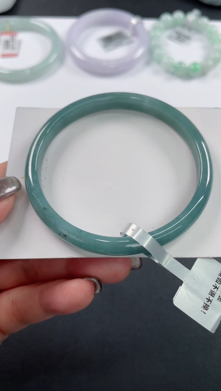 未镶嵌手镯翡翠基地发货H7859  57+