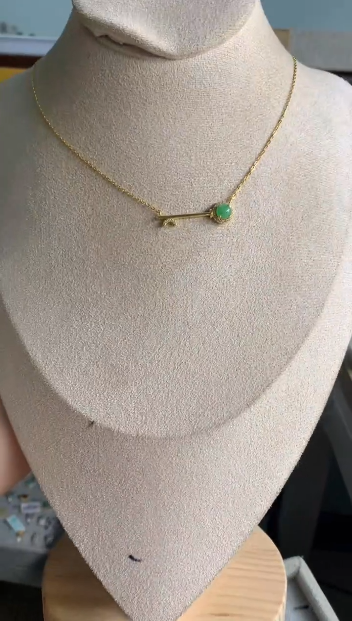 银S925镶嵌戒指翡翠项链2