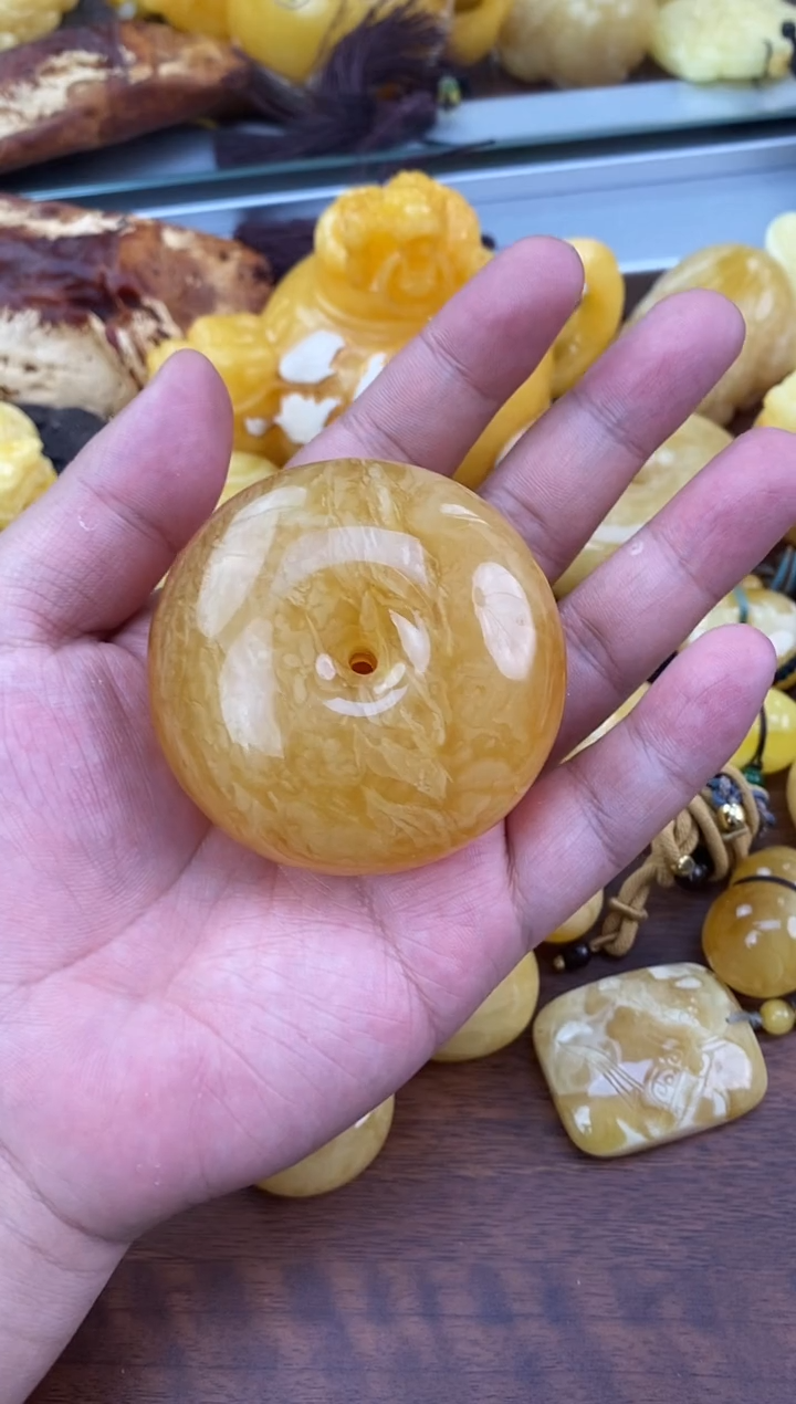 裸石琥珀未镶嵌天然琥珀蜜蜡