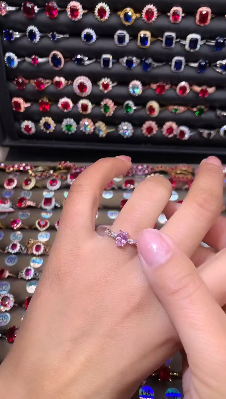 【闪购商品】蓝宝石戒指银S925镶嵌1