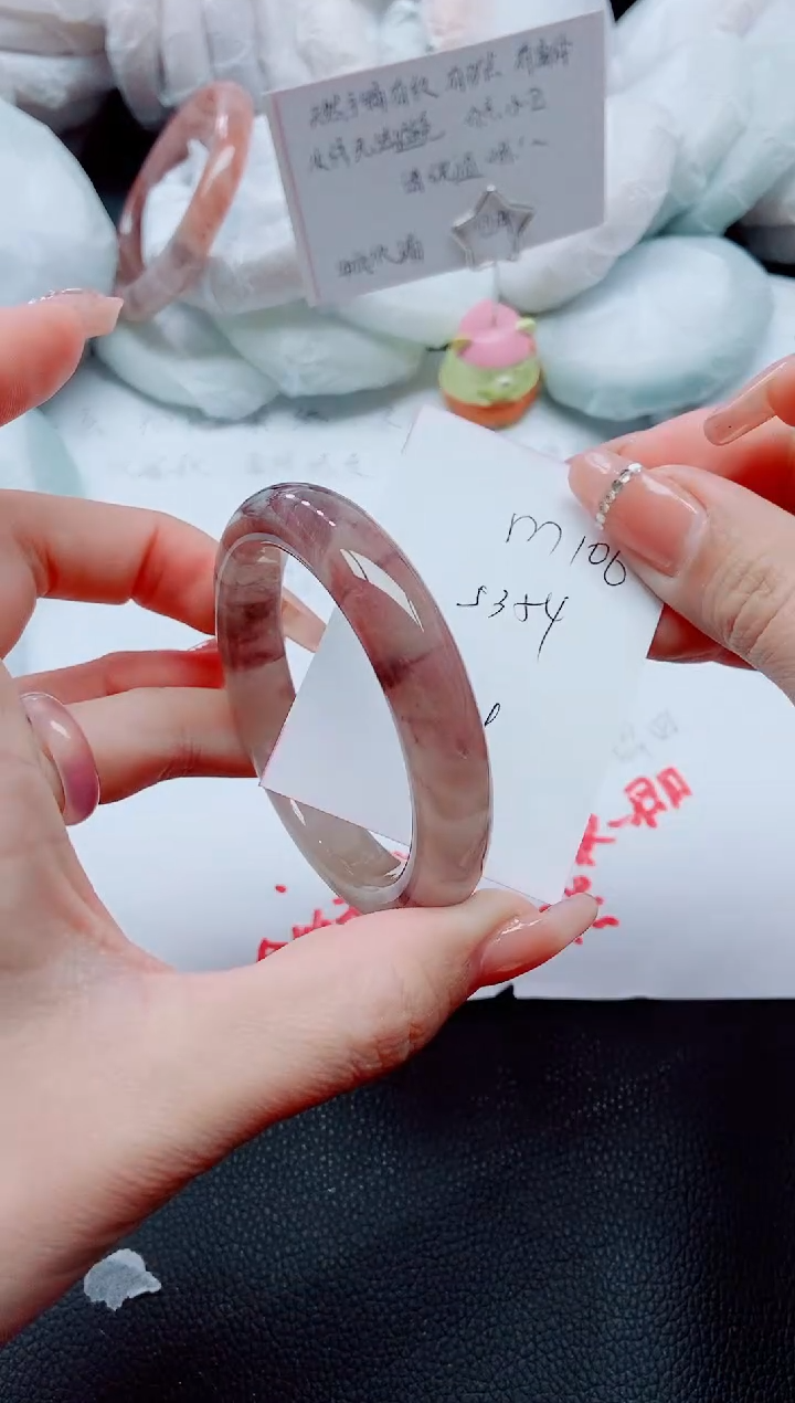 【闪购商品】石英质玉手镯未镶嵌M106-53/54