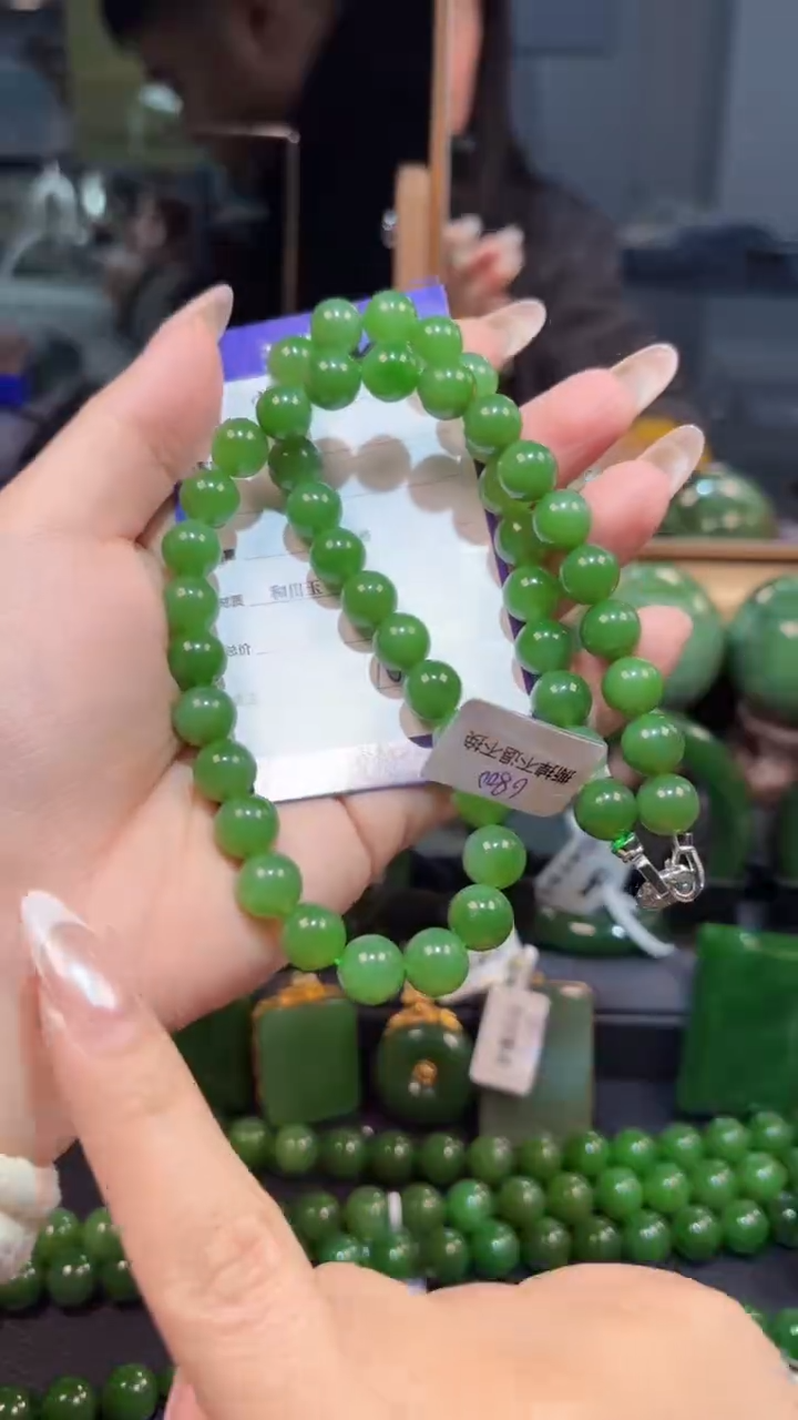 【闪购商品】和田玉（碧玉）颈饰银S925镶嵌1