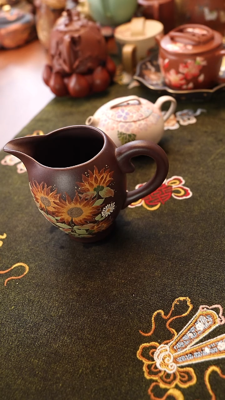 茶壶紫砂向阳而生公道