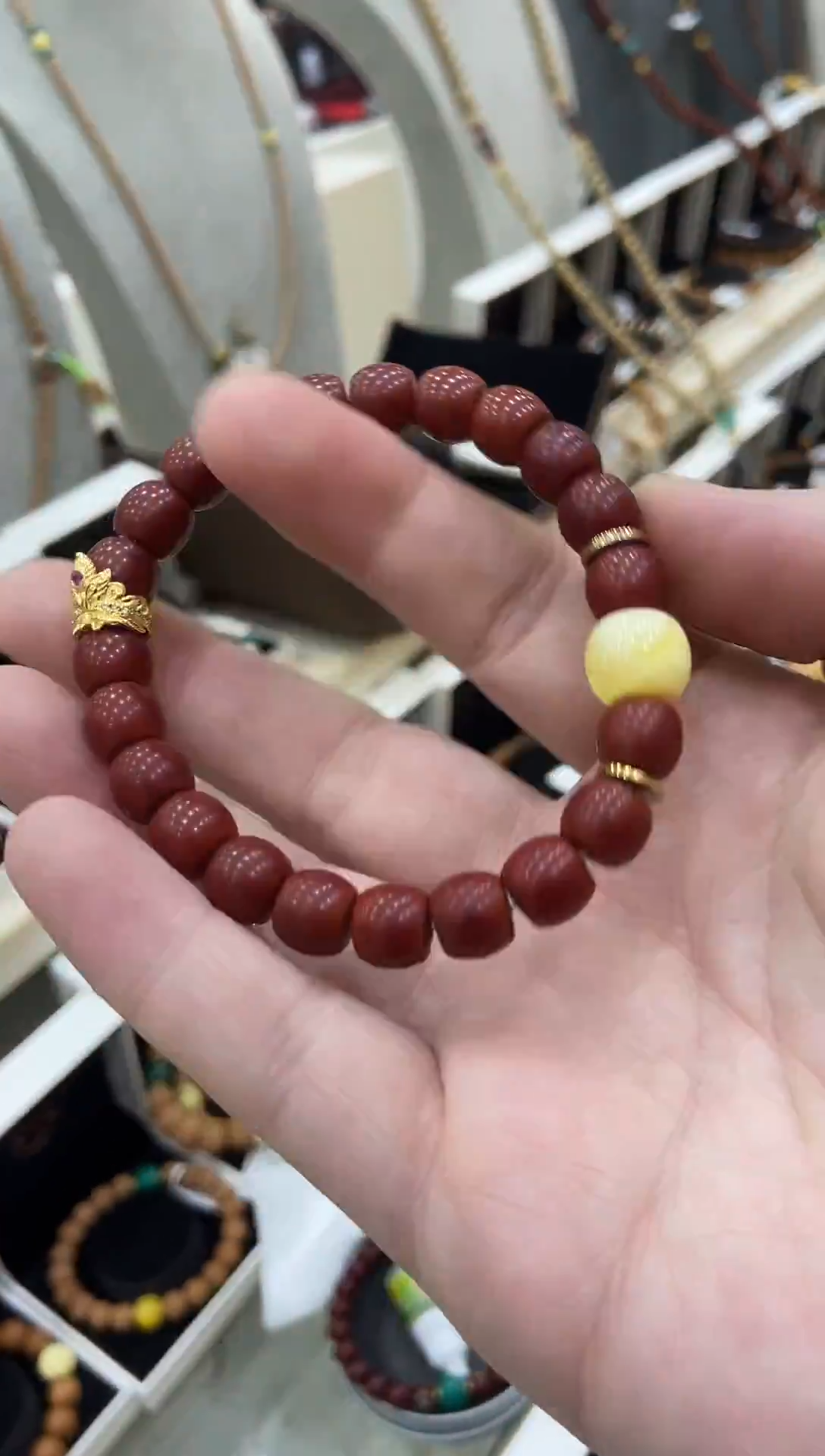 菩提散珠机刷玉化猴头直切手串