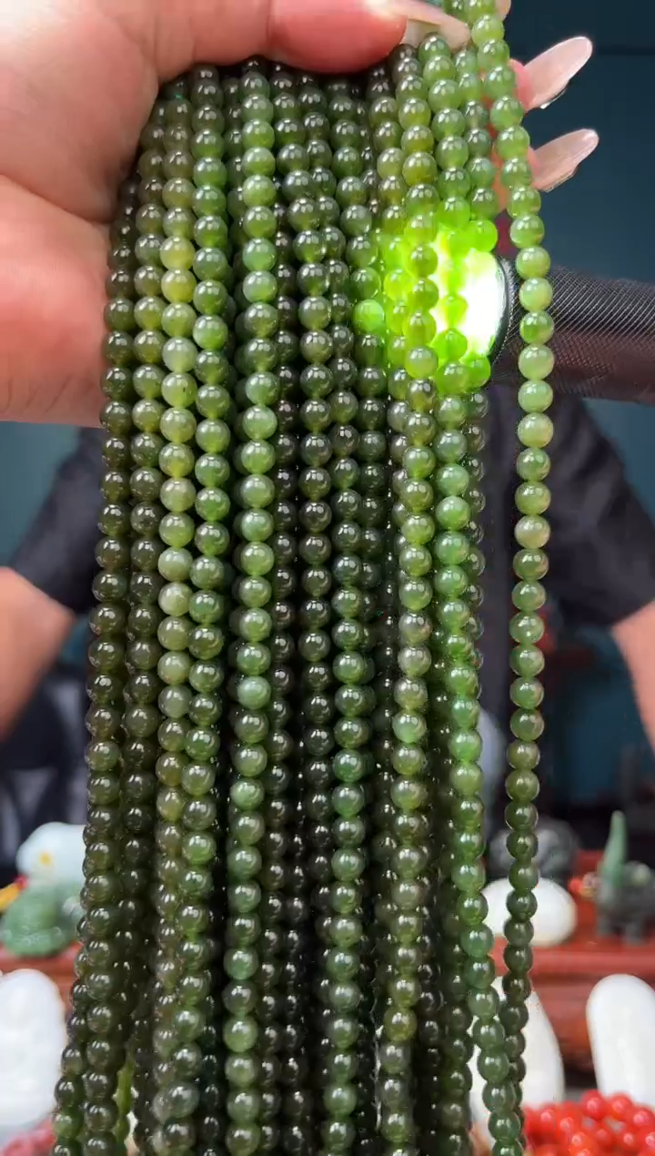 和田玉未镶嵌颈饰长链多样性发拍一发一