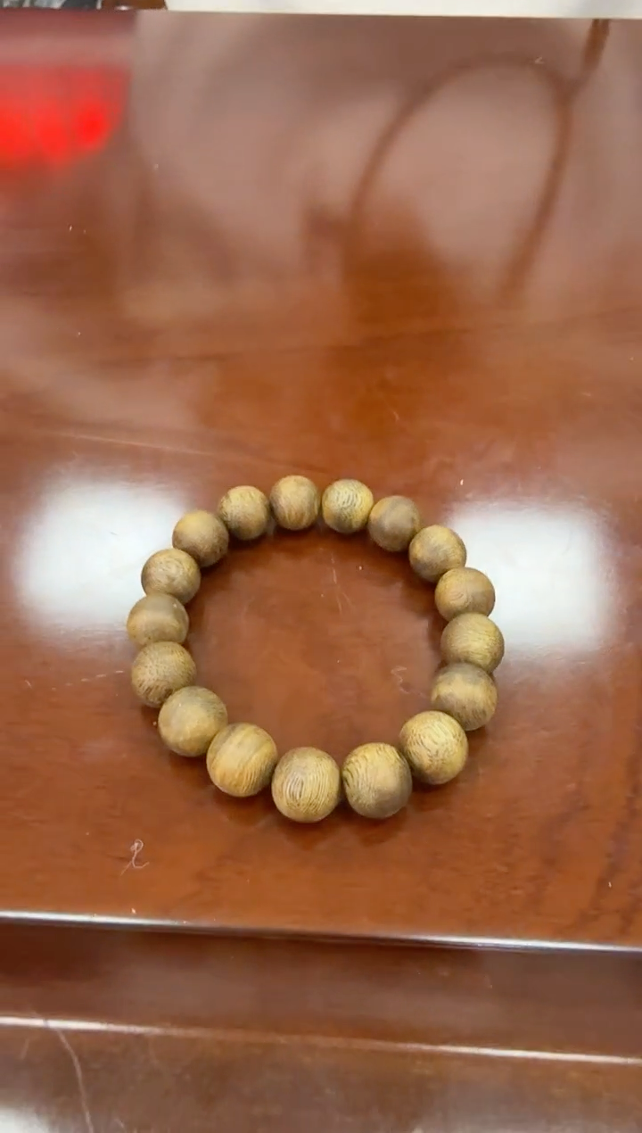 沉香手串金沙叶 12圆珠单圈 9克+ 多样性发一