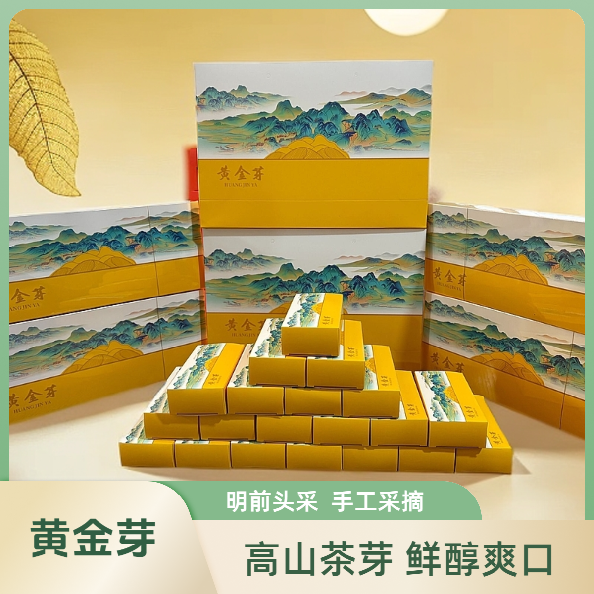 【四条配两个礼袋】黄金芽手工绿茶高山茶烟条伴手礼
