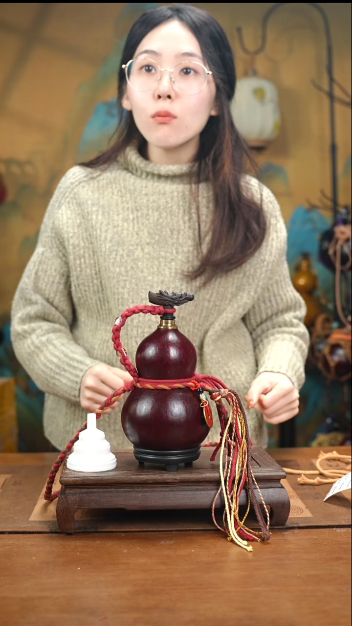 阳**鸥WU038大漆酒葫芦(微瑕款-不退换)-