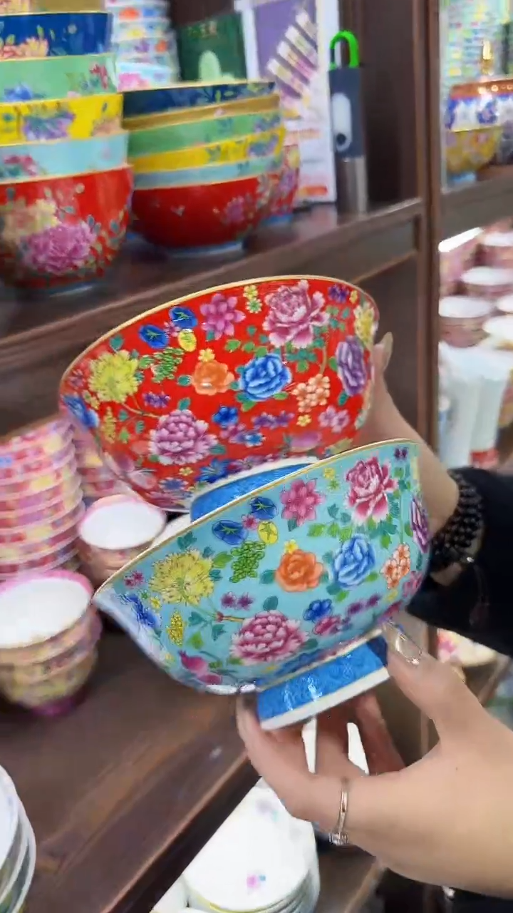 【闪购商品】瓷片面碗2个 景德镇陶瓷【秦坊