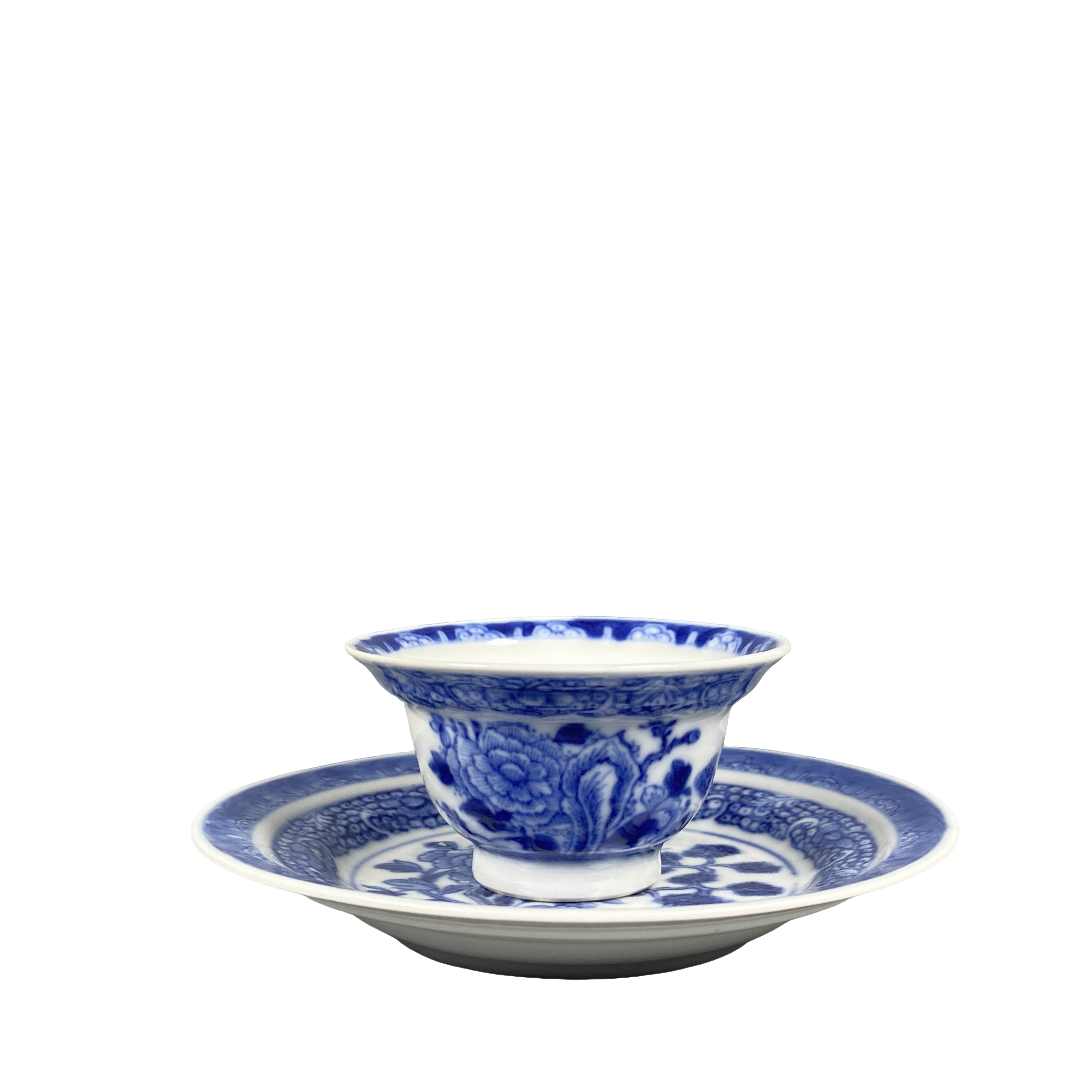 ［022041220］清乾隆青花杯碟（瓷器四）