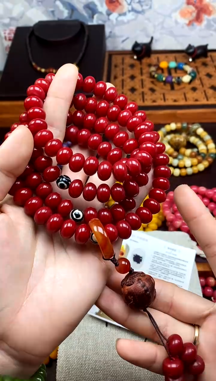 【闪购商品】白玉菩提手串红菩提多圈 108颗 跑环款