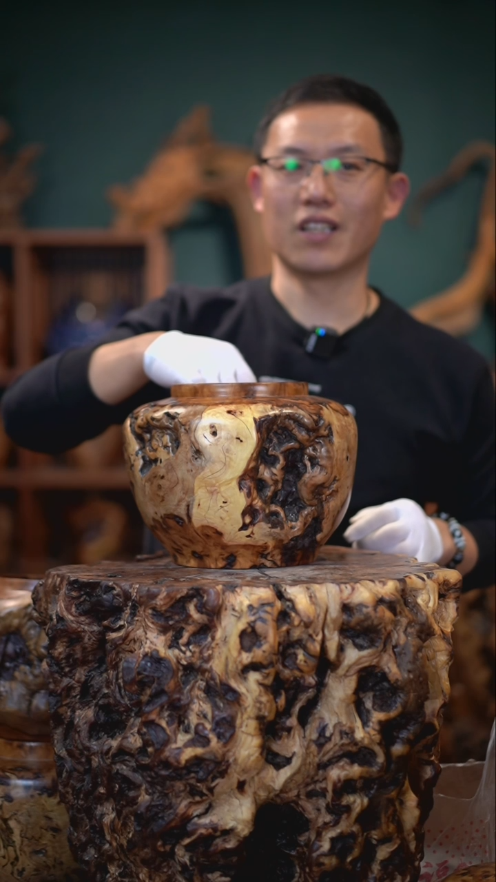 【闪购商品】枣木雷击枣木聚福罐