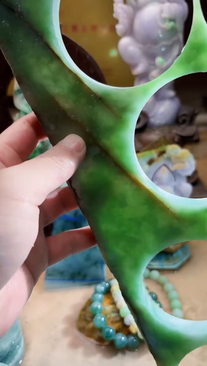 未镶嵌挂件翡翠A货张麦9717