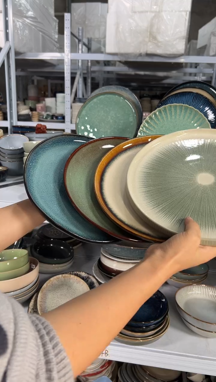 陶瓷外贸尾货瑕疵满20包邮X4 大盘