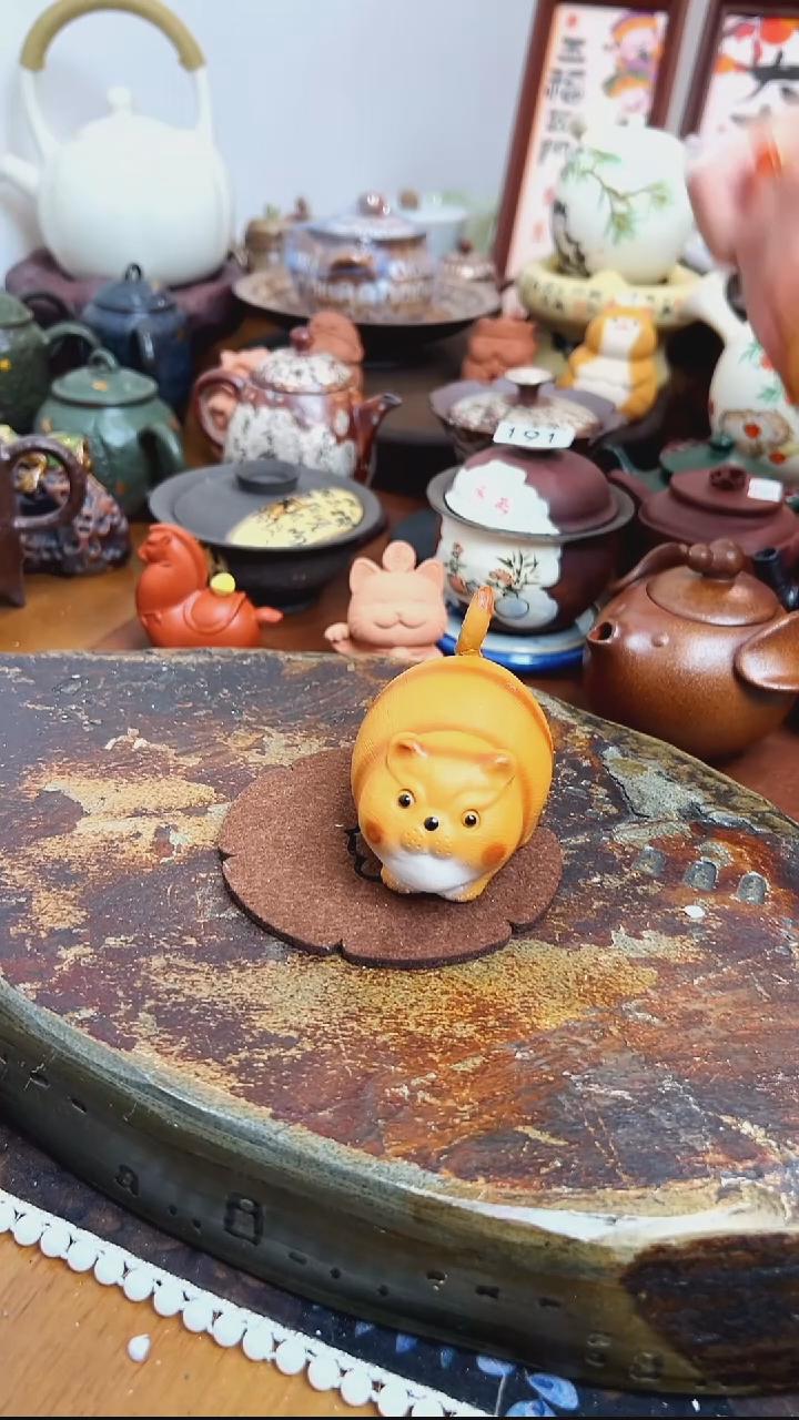 【 茶瓷物语】胖胖猫茶宠