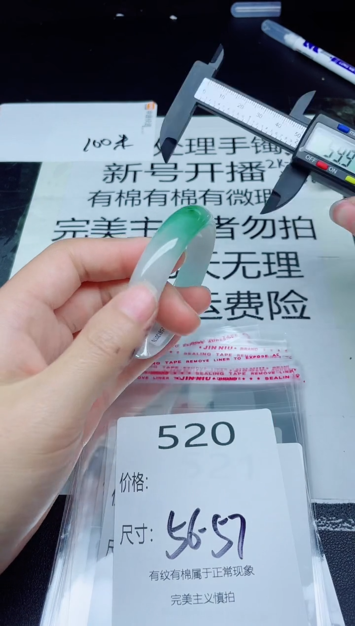 未镶嵌手镯翡翠520