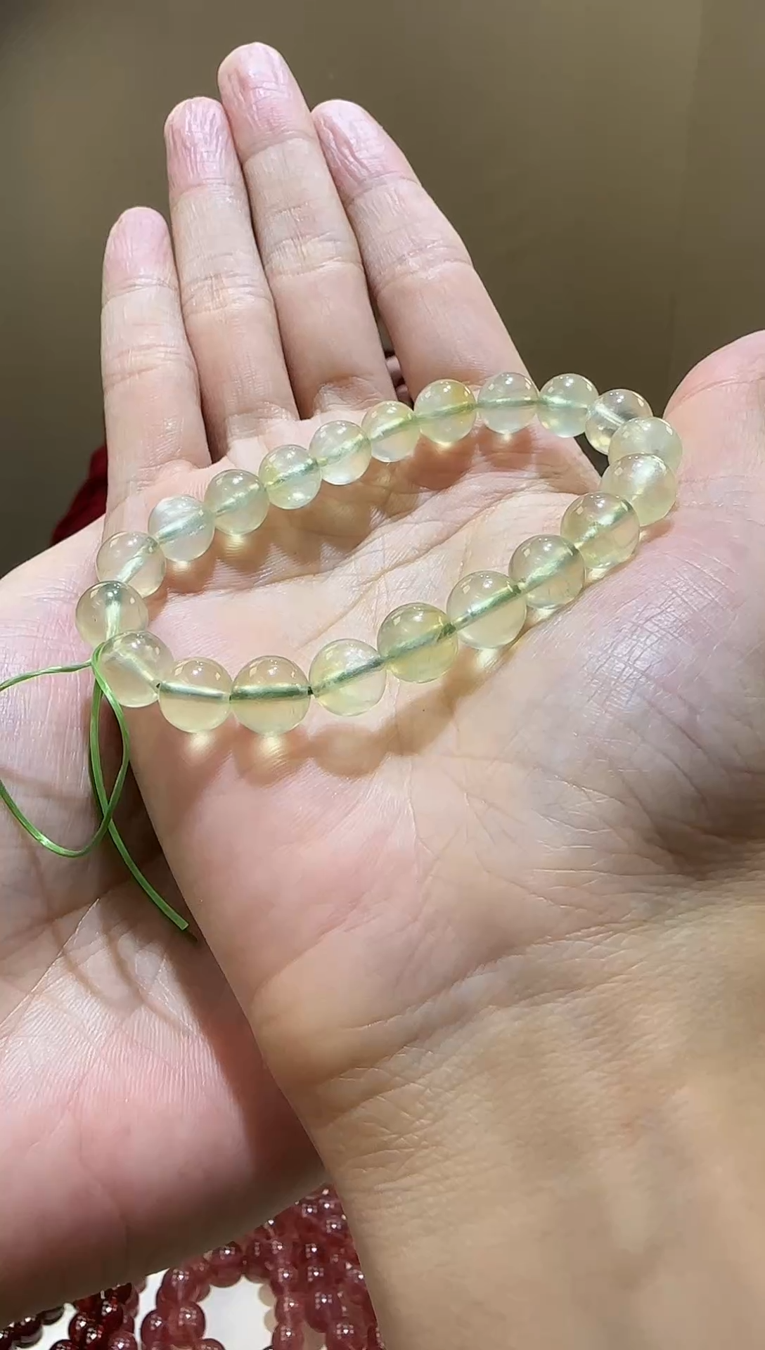【闪购商品】葡萄石手串未镶嵌葡萄石9
