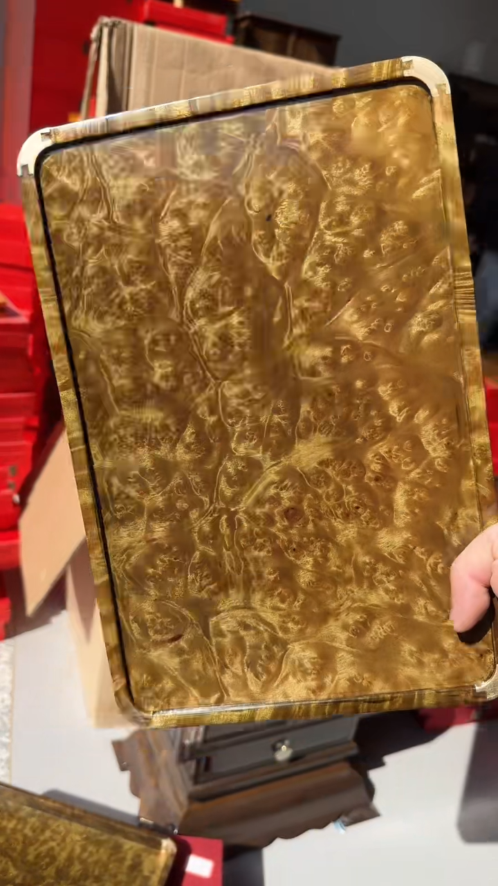 【闪购商品】乌木类成套家具阴沉木瘤疤托盘 s20