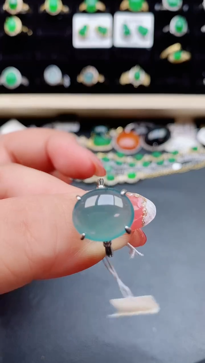 【闪购商品】翡翠戒指银S925镶嵌08050