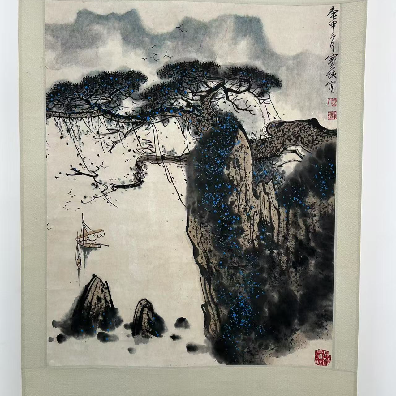 办公室装饰画真人手绘