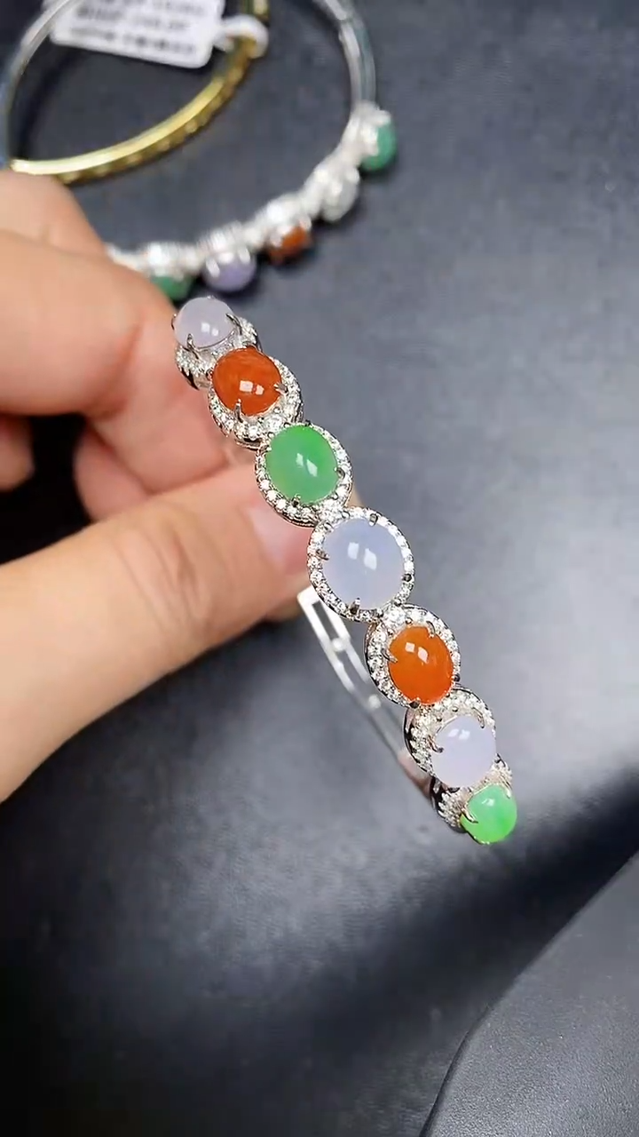 银S925镶嵌戒指翡翠2200