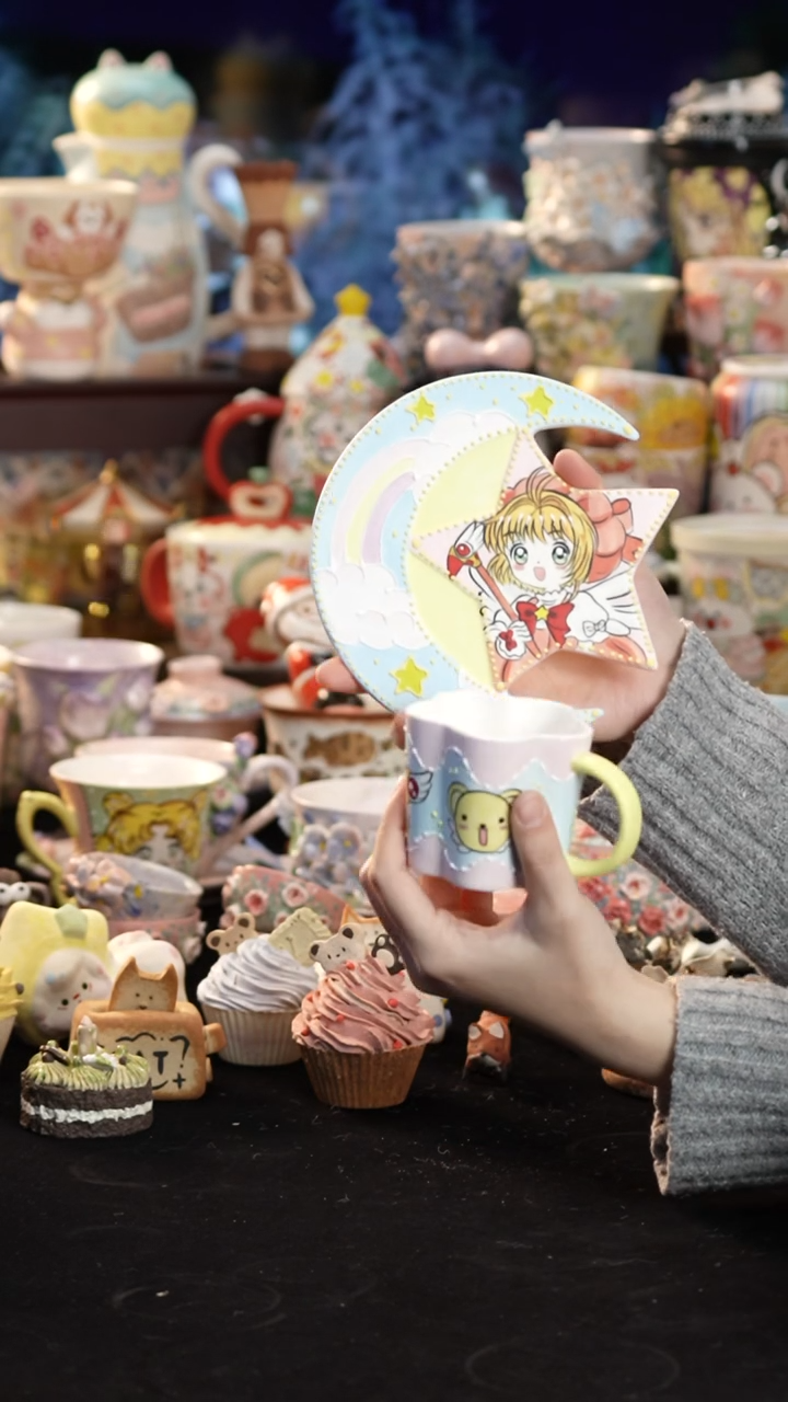 摆件陶景德镇釉下彩手绘设计师款陶瓷