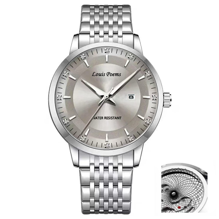 【云仓现发】嘉年华系列时尚潮流个性大气男士腕表日历款-Y