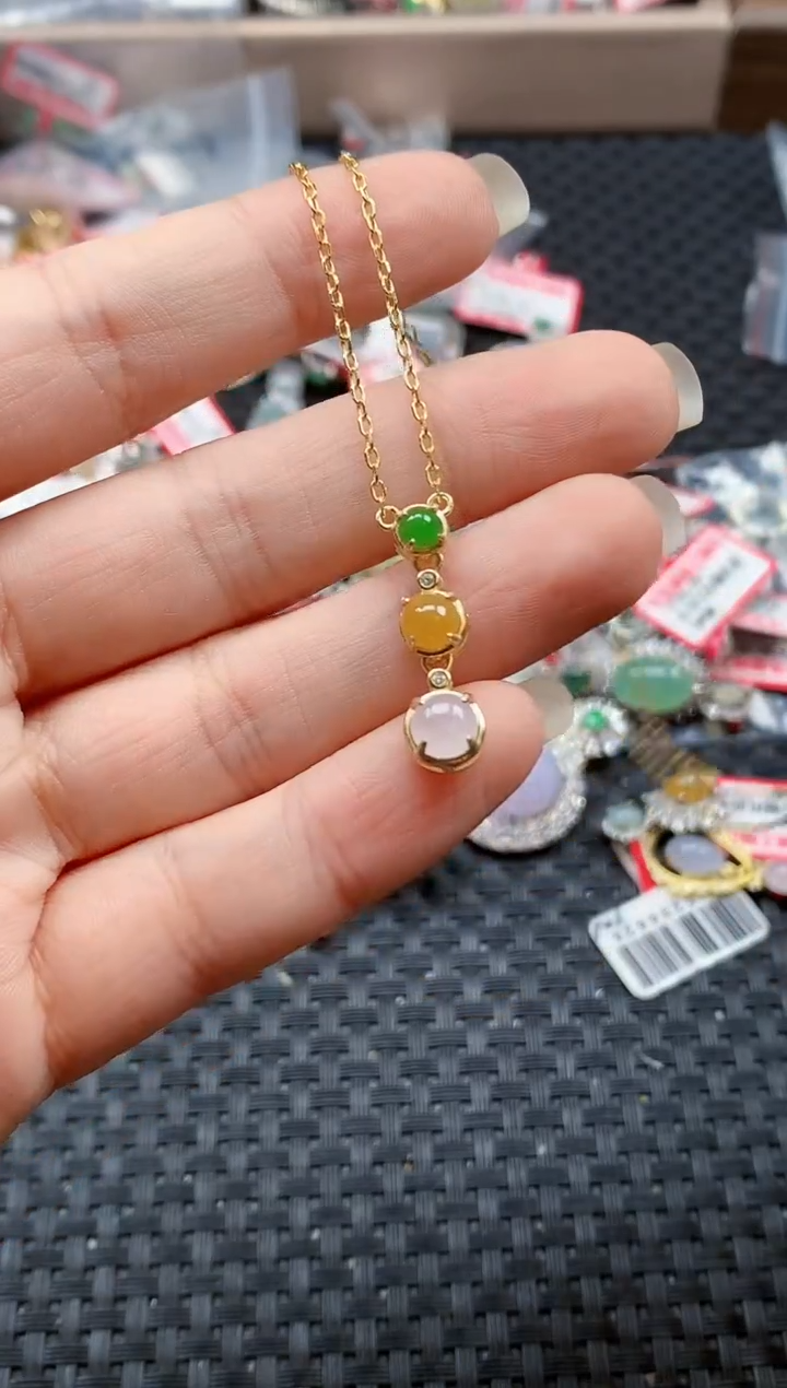 银S925镶嵌戒指翡翠天然A货缅甸翡翠