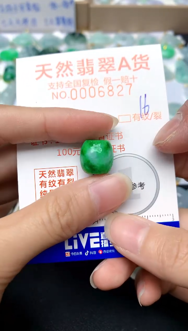 【闪购商品】翡翠颈饰未镶嵌16天然A货翡翠