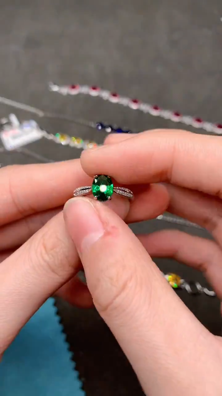 【闪购商品】碧玺戒指银S925镶嵌.....