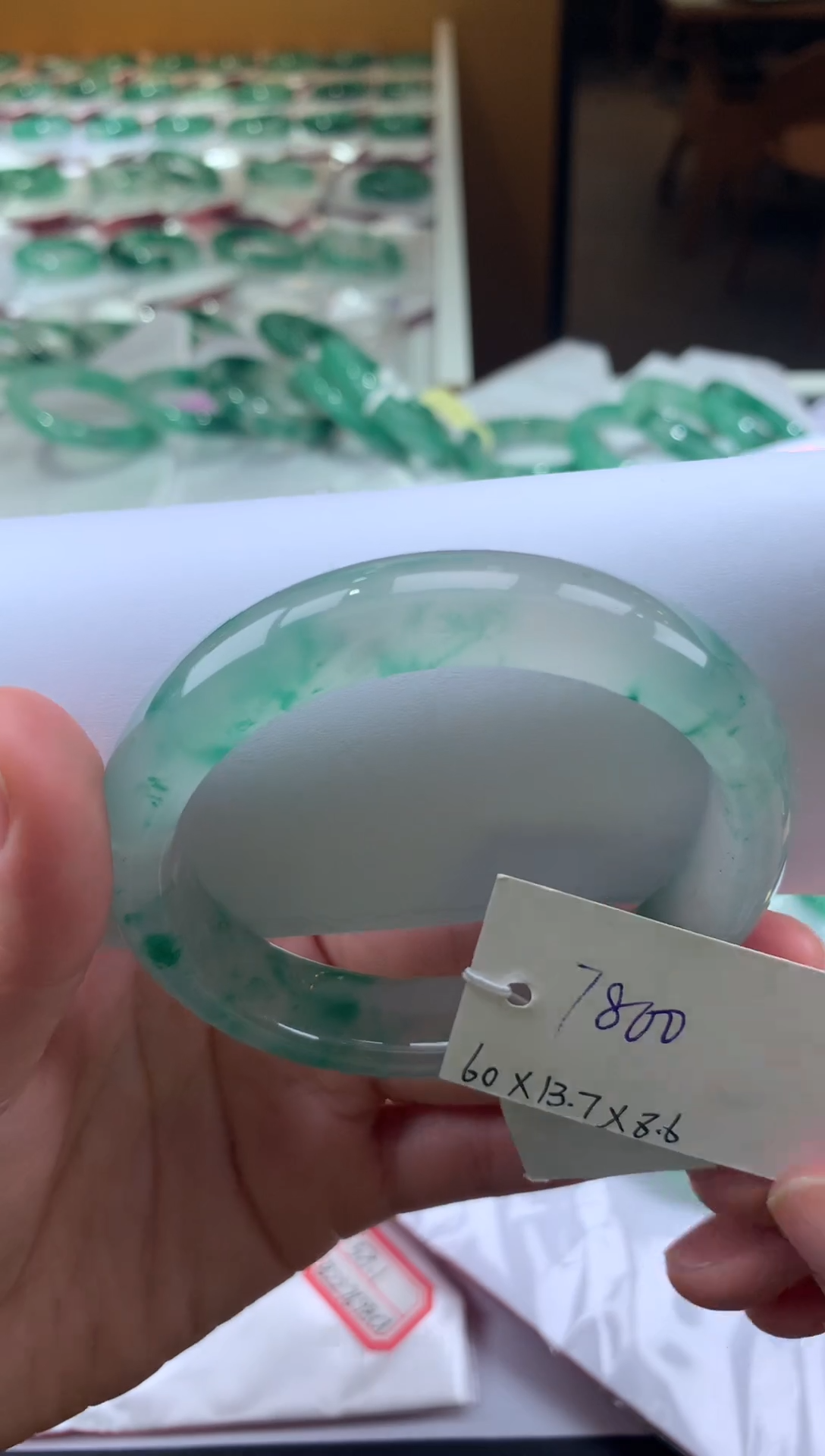 【闪购商品】石英质玉手镯未镶嵌天然玉石非洲翠手镯