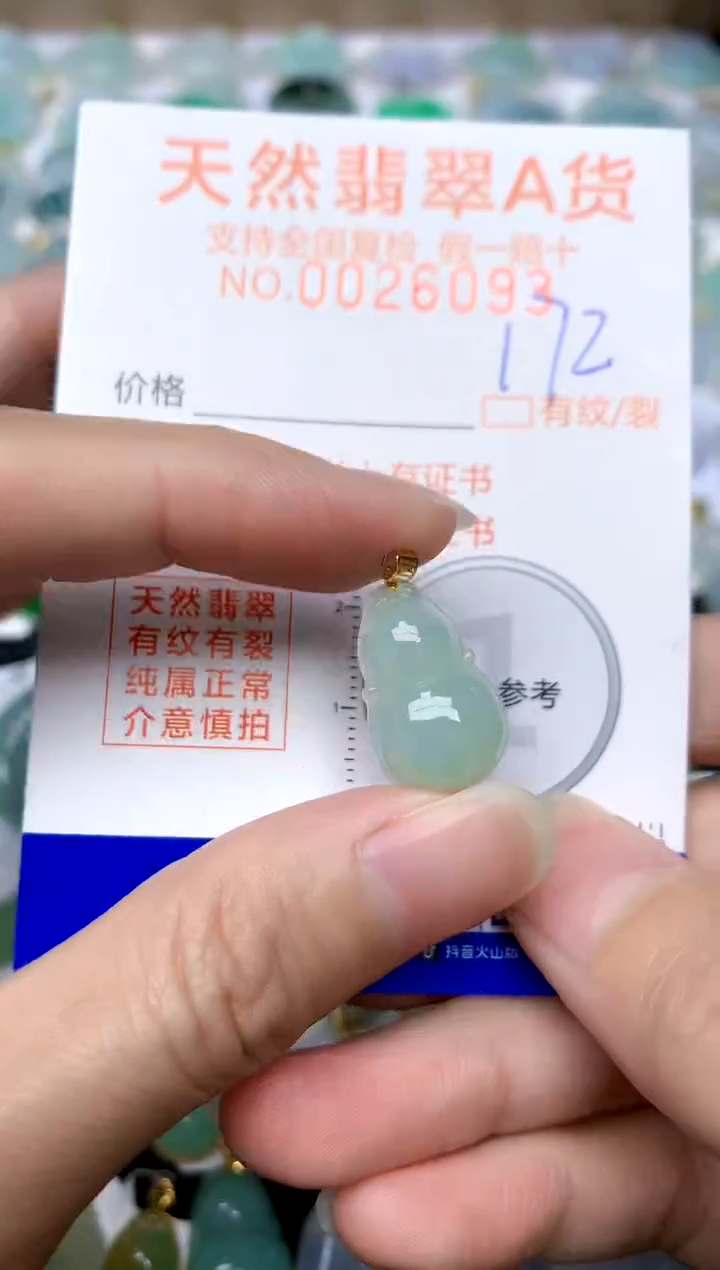 【闪购商品】翡翠颈饰18K金镶嵌172天然A货翡翠