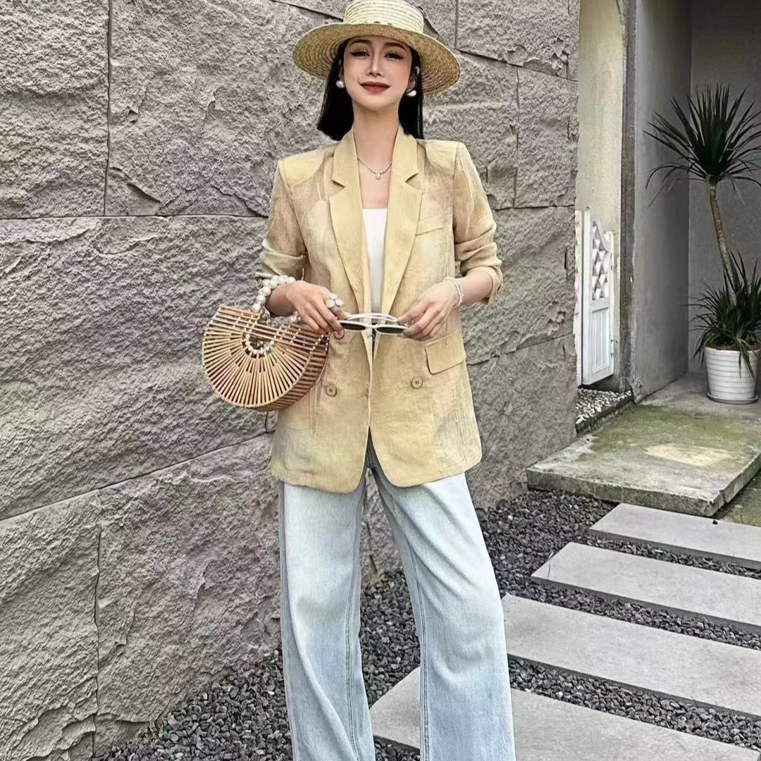 【锦衣服饰】2024553（4553）气质显瘦时尚防晒西装外套