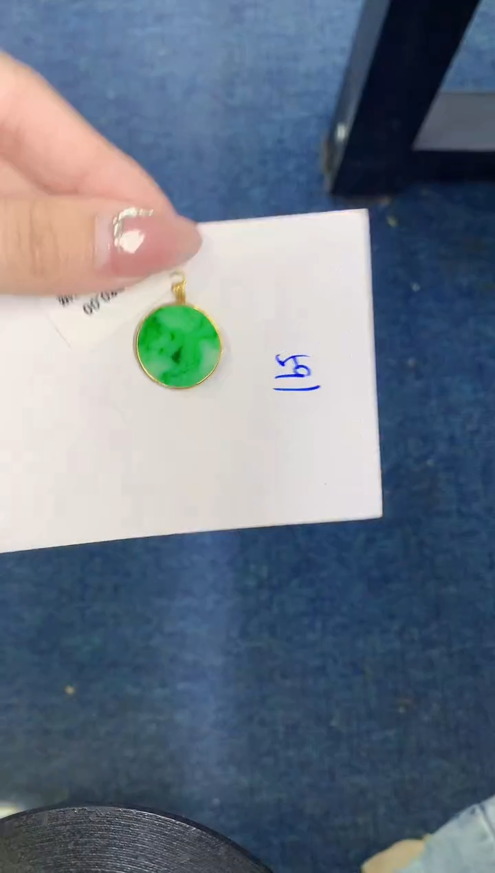 【闪购商品】翡翠颈饰18K金镶嵌000000000