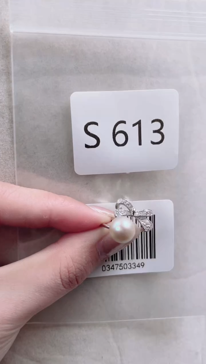 【闪购商品】海水珍珠戒指银S925镶嵌S613