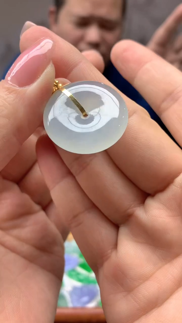 【闪购商品】翡翠颈饰18K金镶嵌187-天然翡翠