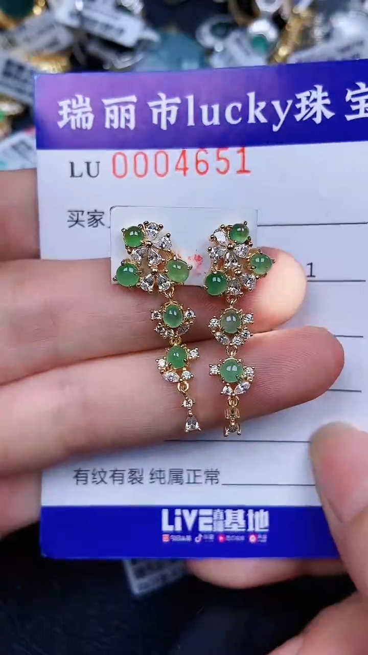 颈饰银S925镶嵌翡翠4651