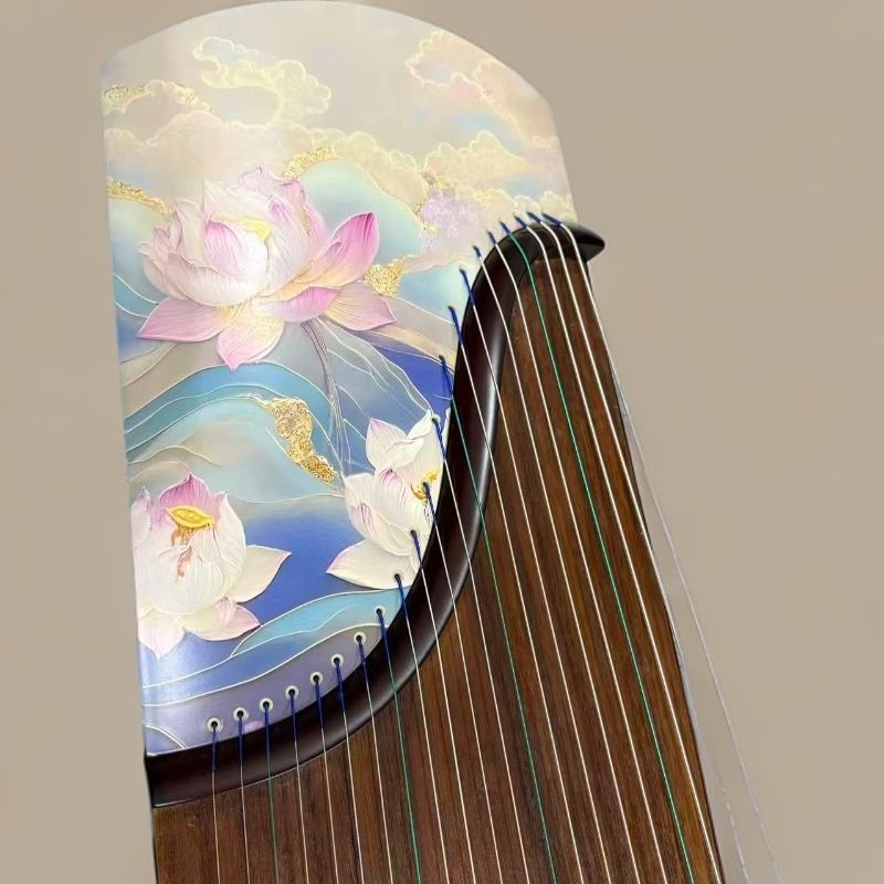 阔叶黄檀木贴皮材质素面工艺入门演奏考级古筝