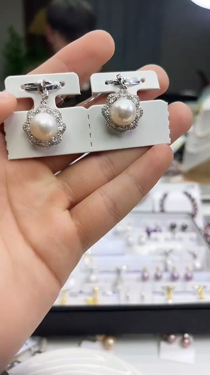 未镶嵌吊坠淡水珍珠12mm白珠吊坠（多样性发一）